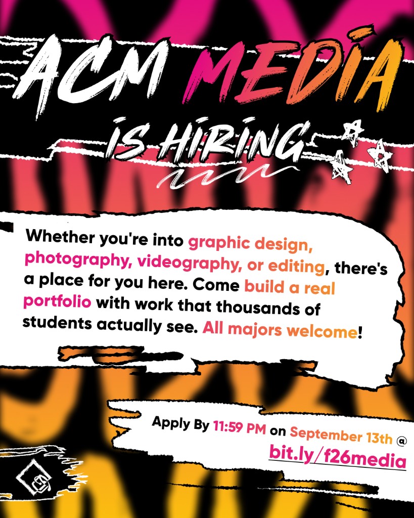 ACM Media hiring announcement graphic